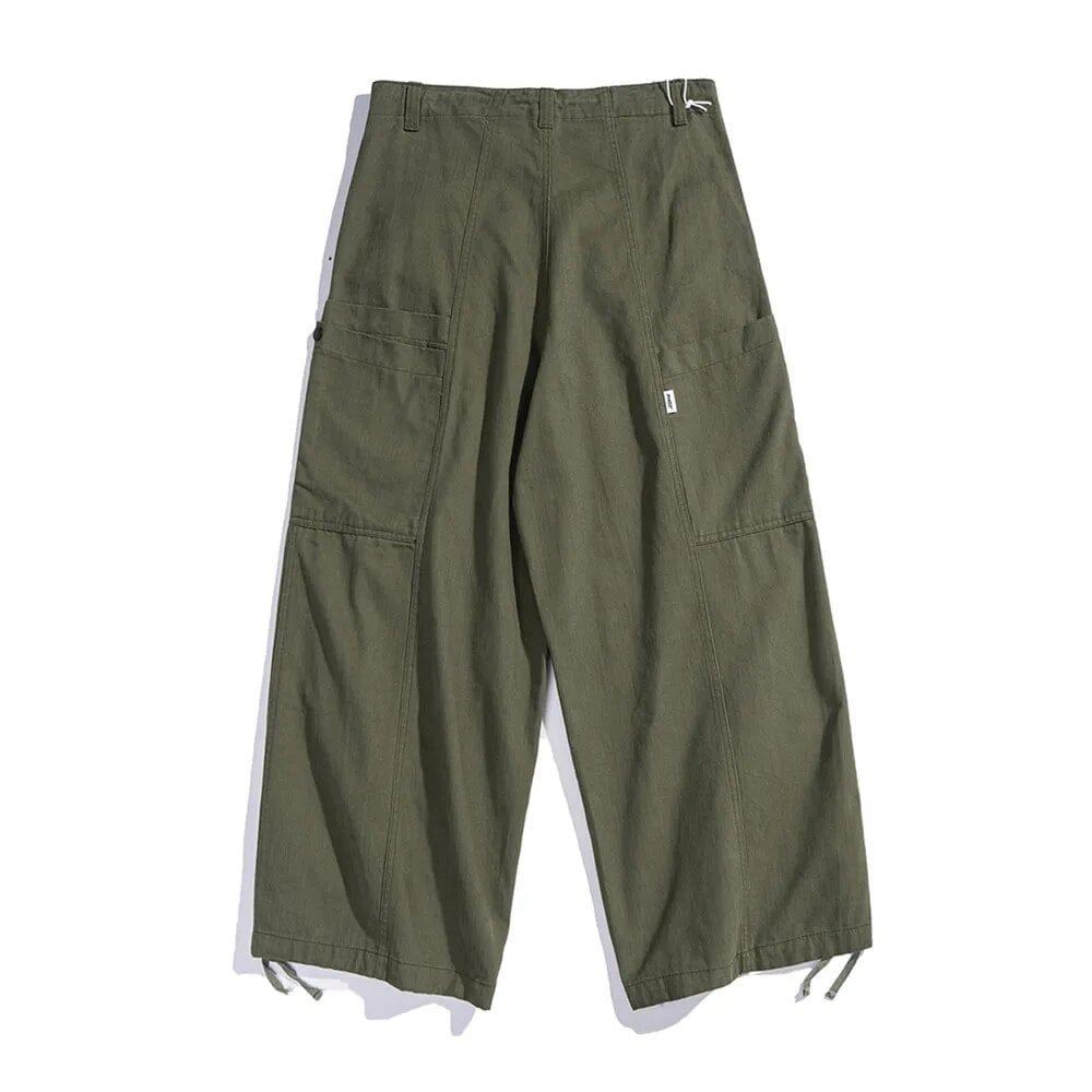 Pantalon Parachute Vert Kaki