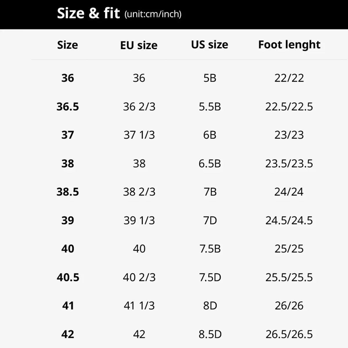 Guide de taille