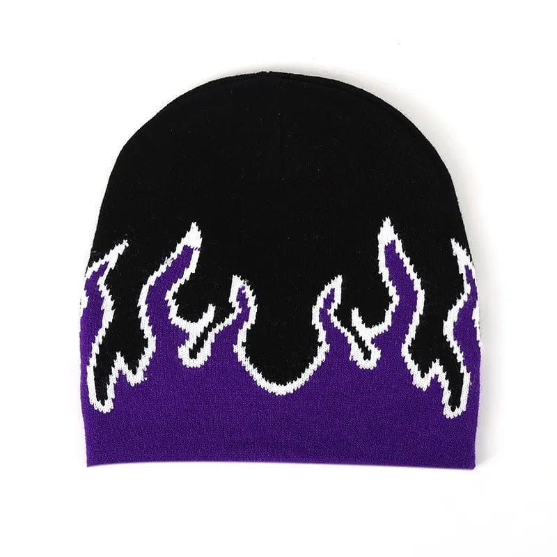 Bonnet Flamme y2k violet