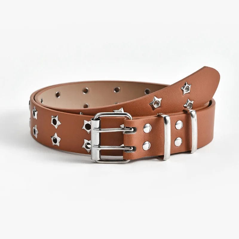 Ceinture étoile Y2K marron