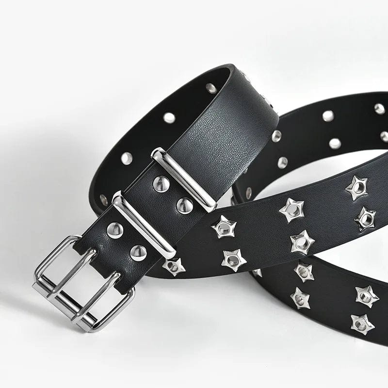 Ceinture noir etoile Y2K