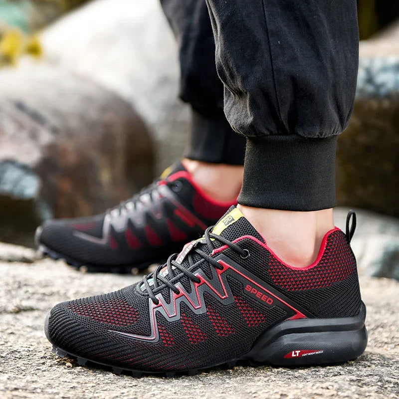 gorpcore shoes outdoor rouge