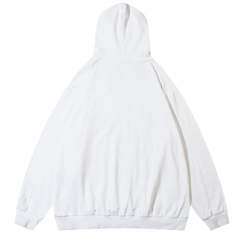 Hoodie Grunge blanc