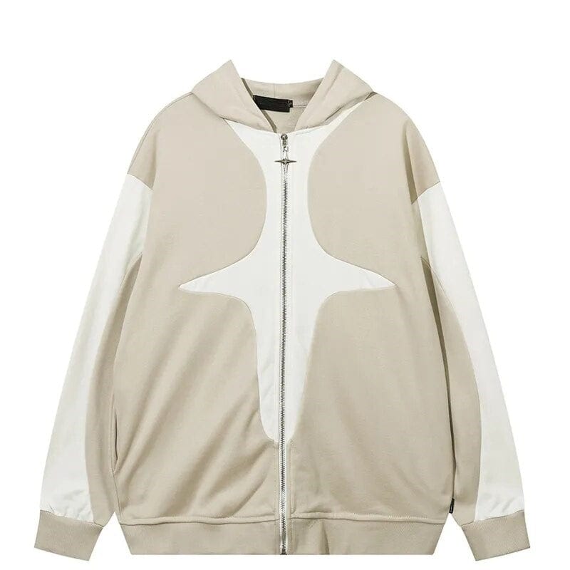 Hoodie Streetwear beige Y2K