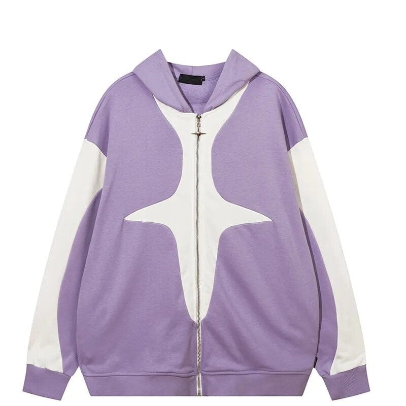 Hoodie Streetwear violet Y2K