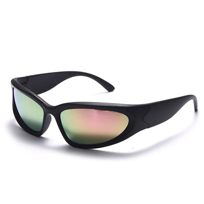 Lunette de Soleil Streetwear noir et rose