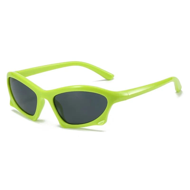 Lunette de Soleil Y2K vert