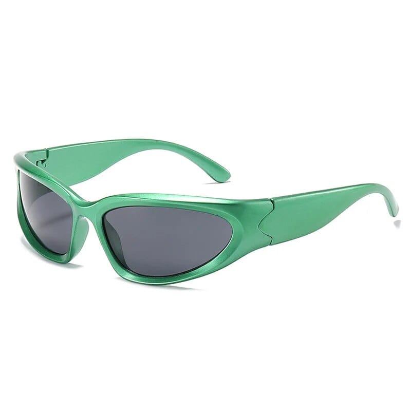 Lunette style GorpCore verte