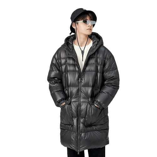 Manteau noir Drip