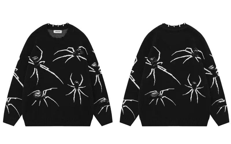 Pull noir Y2K Homme