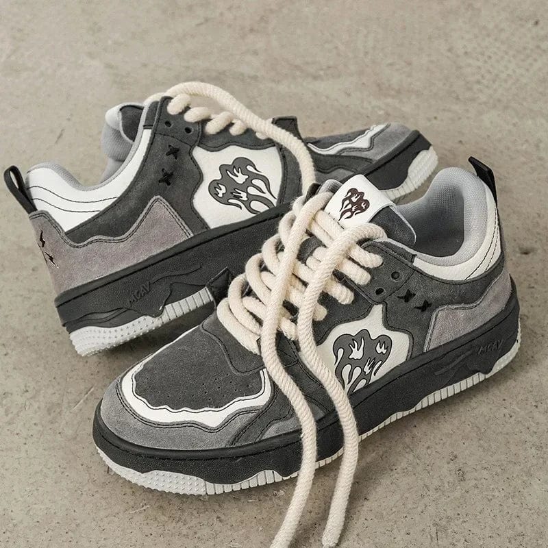 Sneakers gris Retro