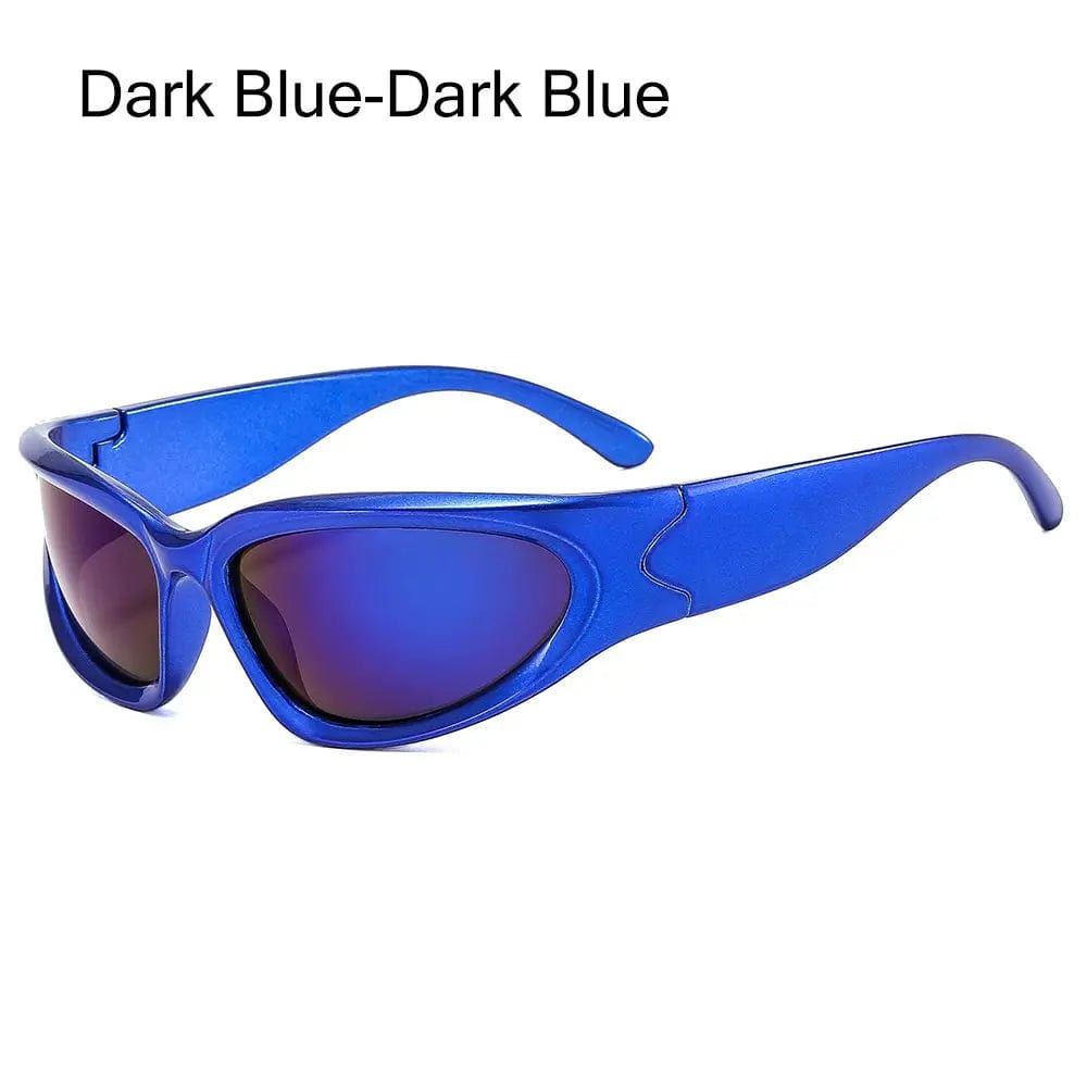 sunglasse gorpcore bleu