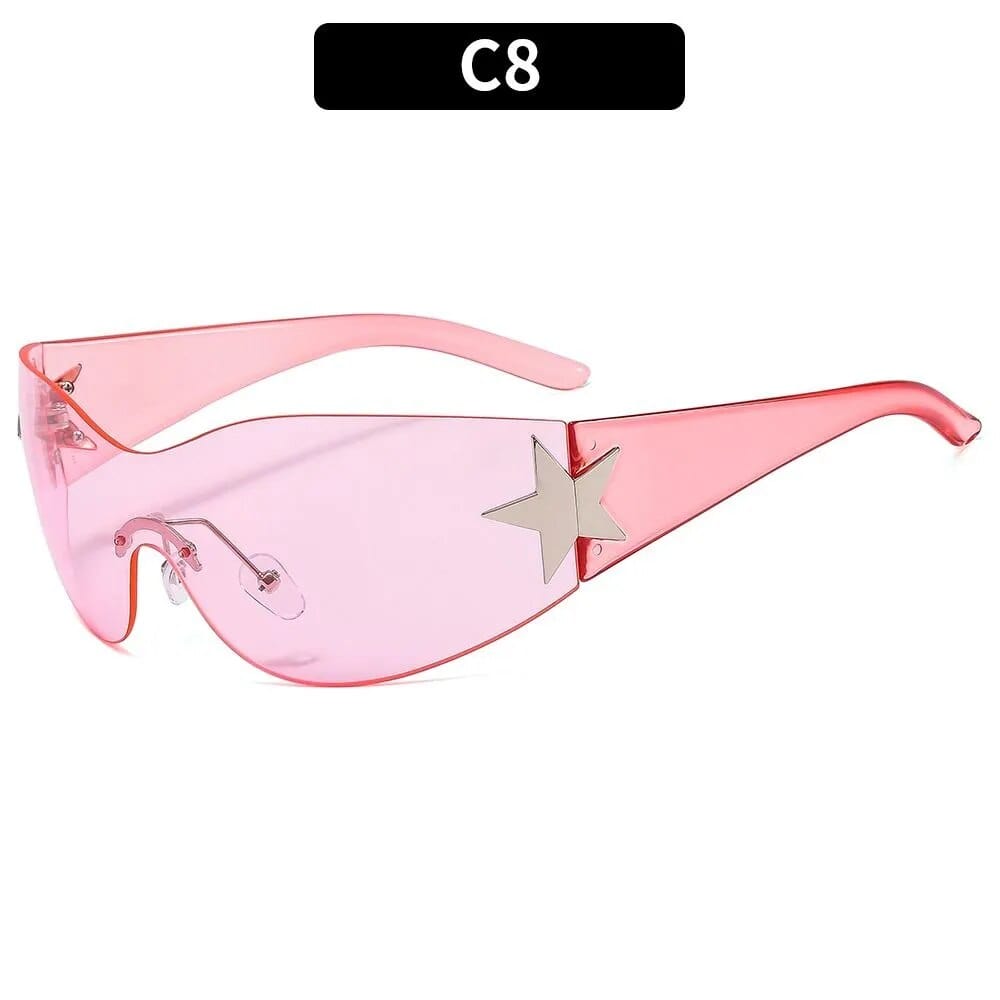 Sunglasses Y2k rose clair