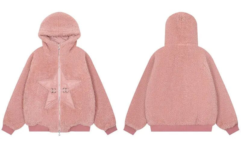 Sweat Polaire rose y2k