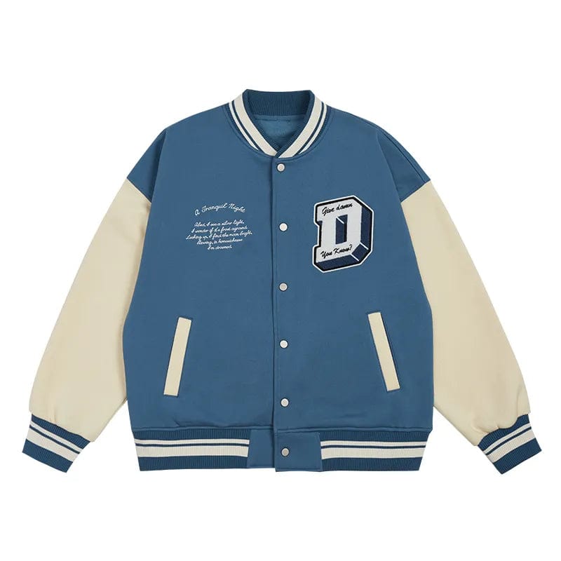 Varsity  jacket bleu