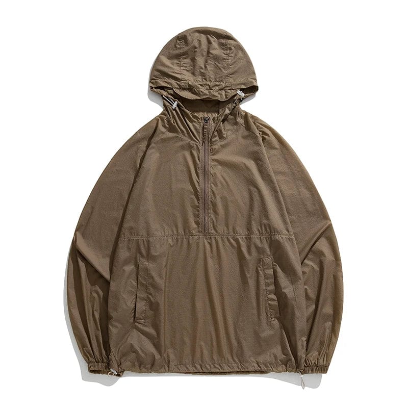 Veste Anti Pluie Gorpcore marron