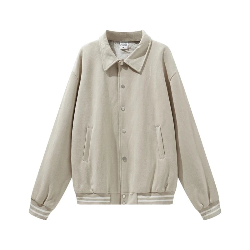 Veste Baseball beige Vintage