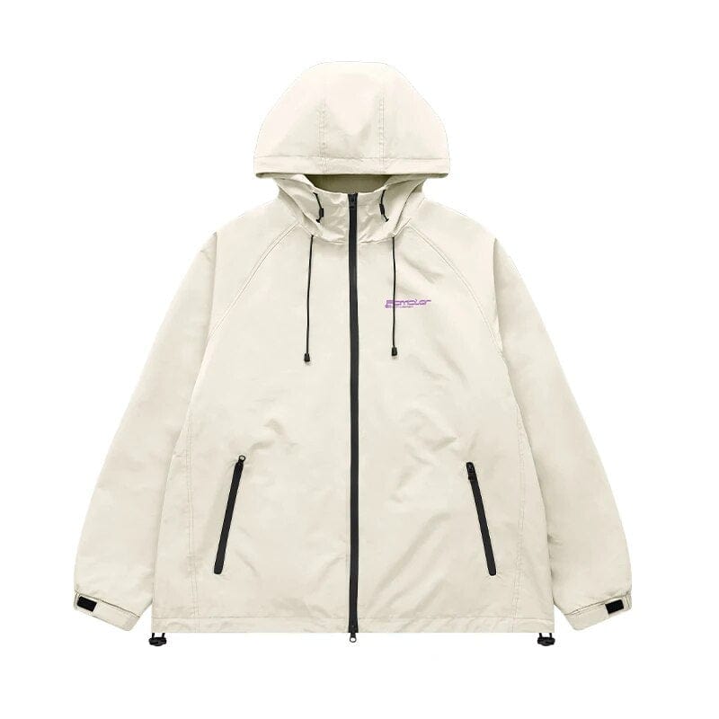 Veste GorpCore blanche Imperméable