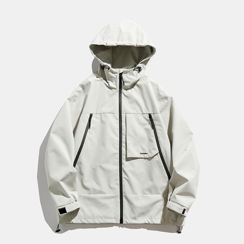 Veste Gorpcore Double Zip blanche