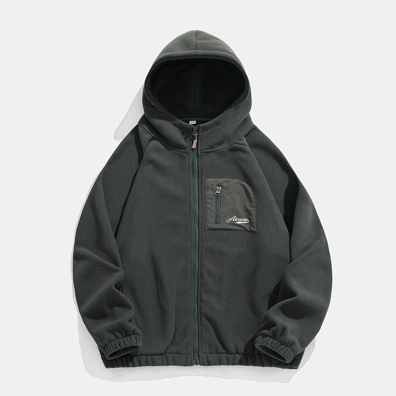 Veste Gorpcore gris Zip Up