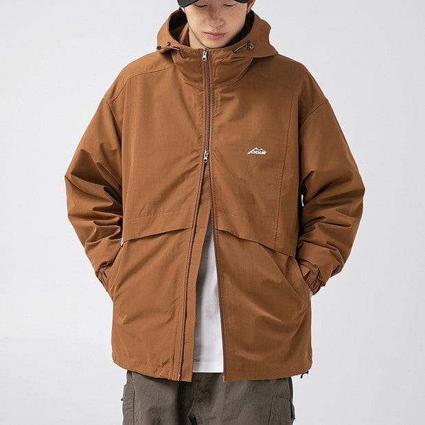 Veste Gorpcore marron Randonnée