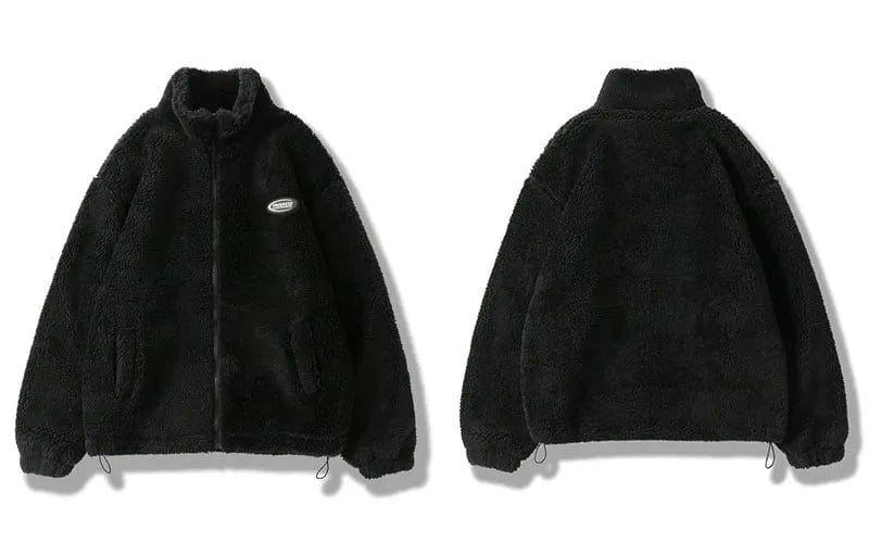 Veste noir Polaire Zippée