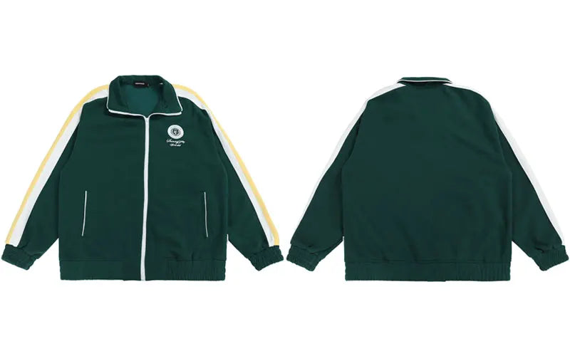 veste verte full zip y2k vintage