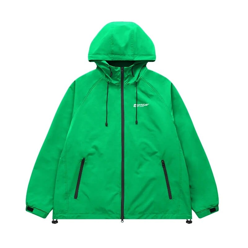 Veste verte GorpCore Imperméable