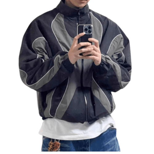 Veste Y2K bleu