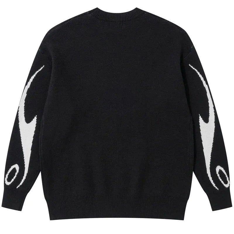 Y2K noir Sweater Mens