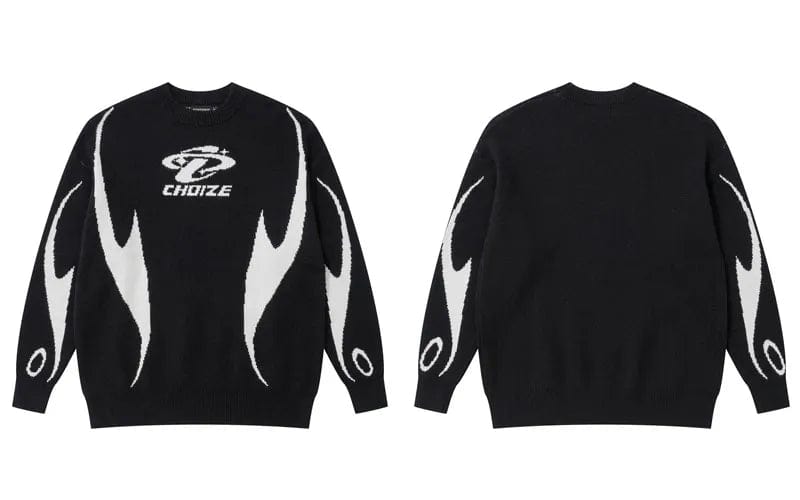 Y2K Sweater noir Mens